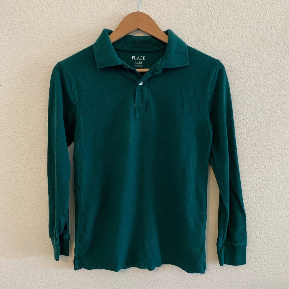place / long sleeve school shirt